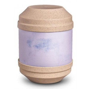 Biodegradable Cremation Ashes Urn with Writable Surface (Light Stone)